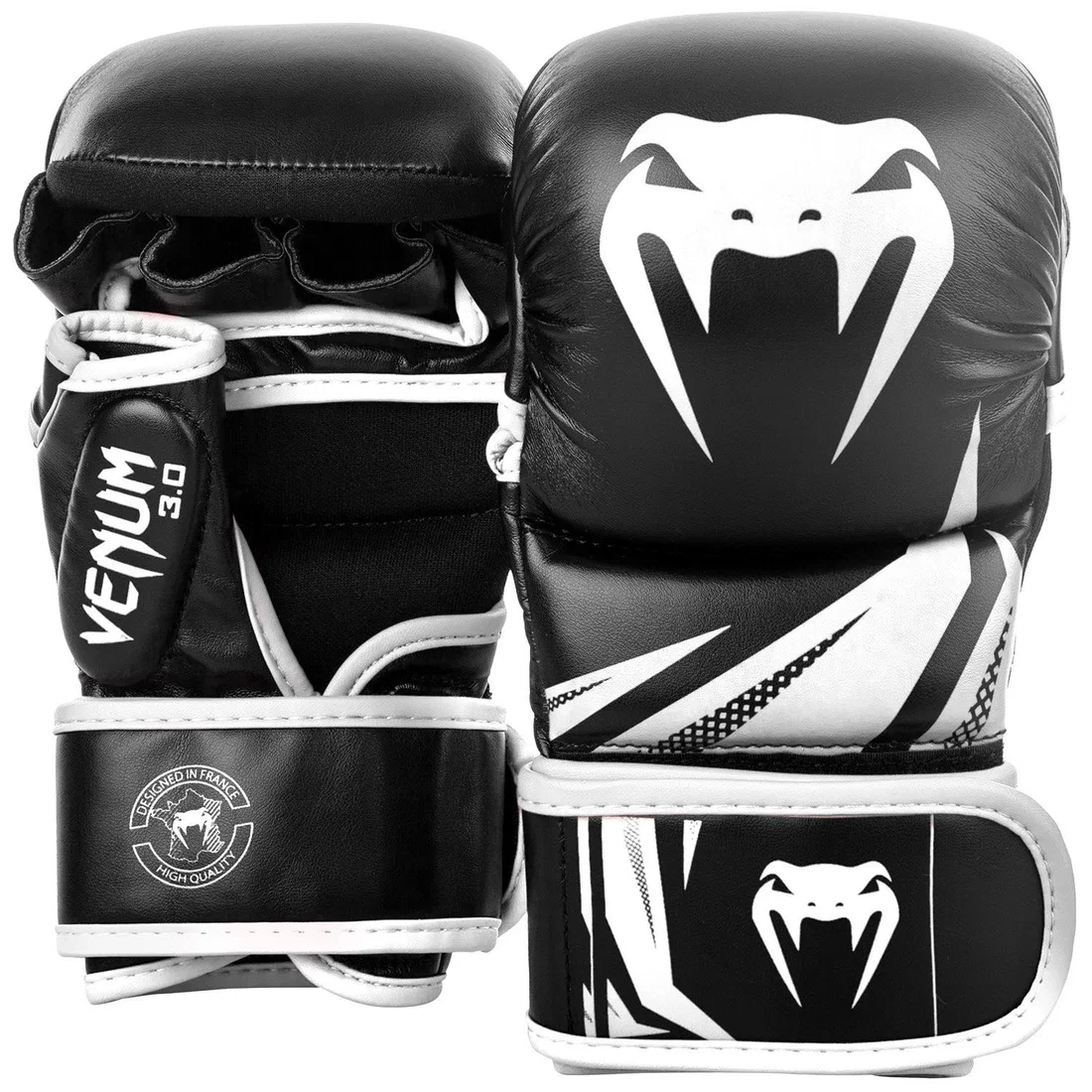 Venum Challenger 3.0 MMA Sparring Gloves - Black-White - L/XL