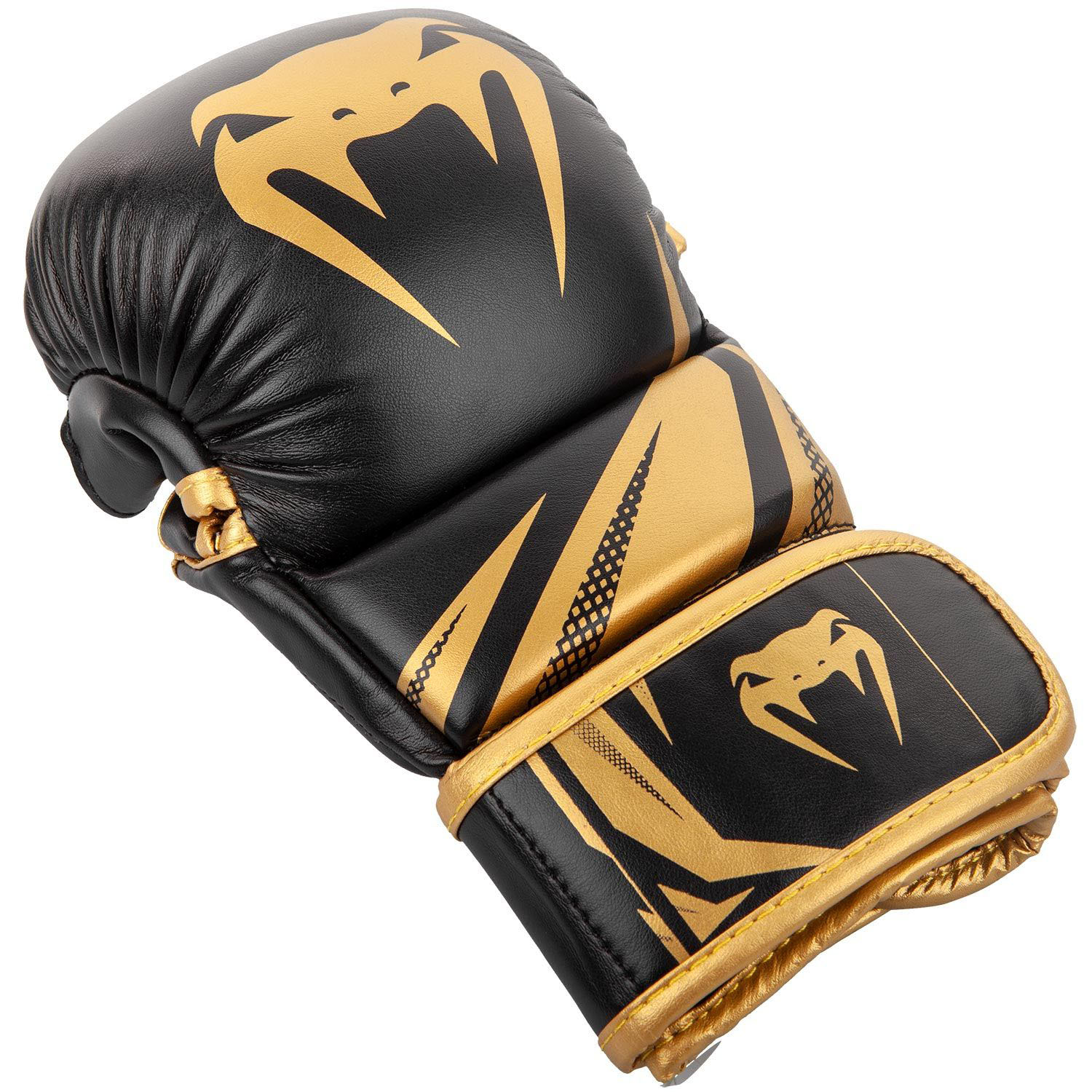 Venum Challenger 3.0 MMA Sparring Gloves - Black-Gold - M