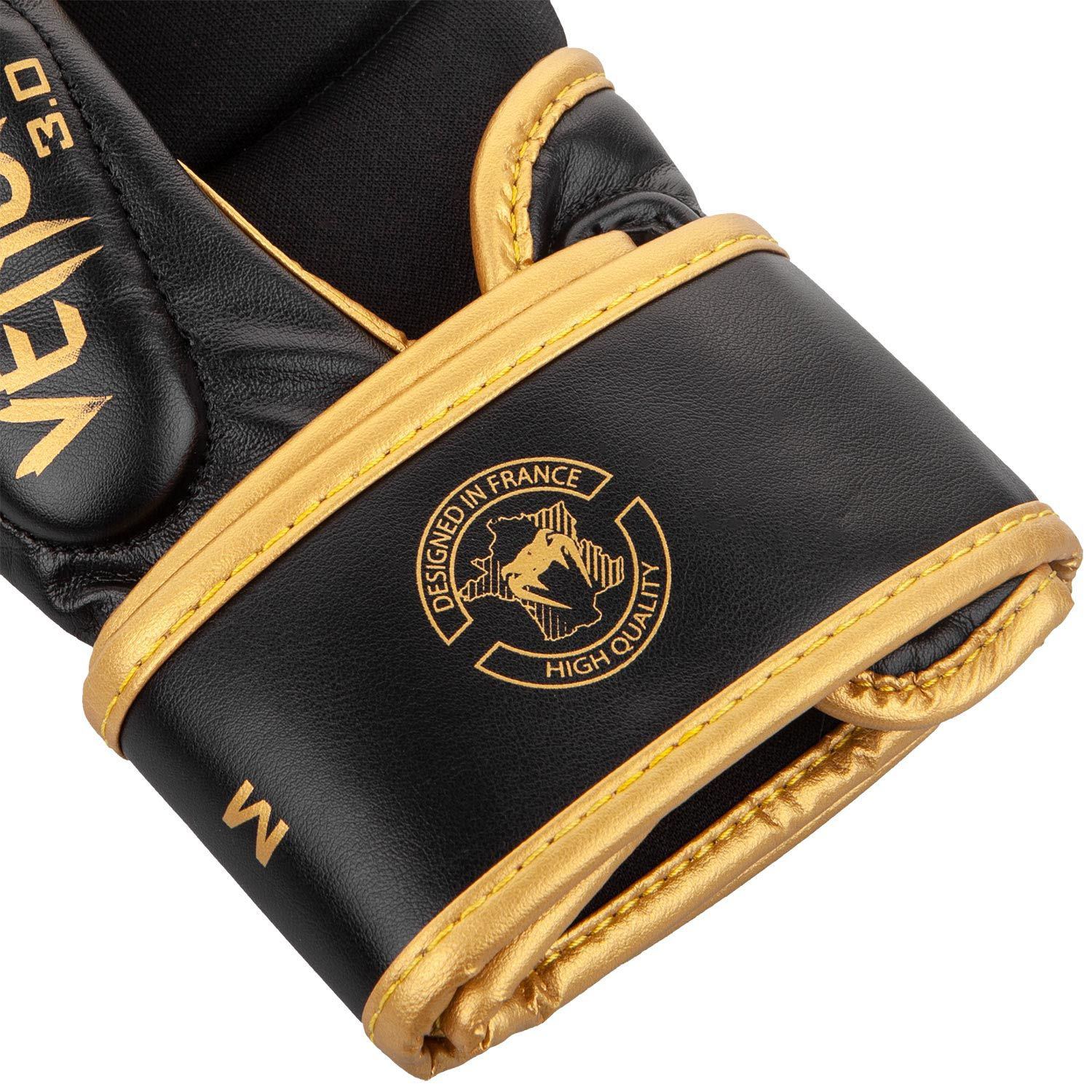 Venum Challenger 3.0 MMA Sparring Gloves - Black-Gold - M
