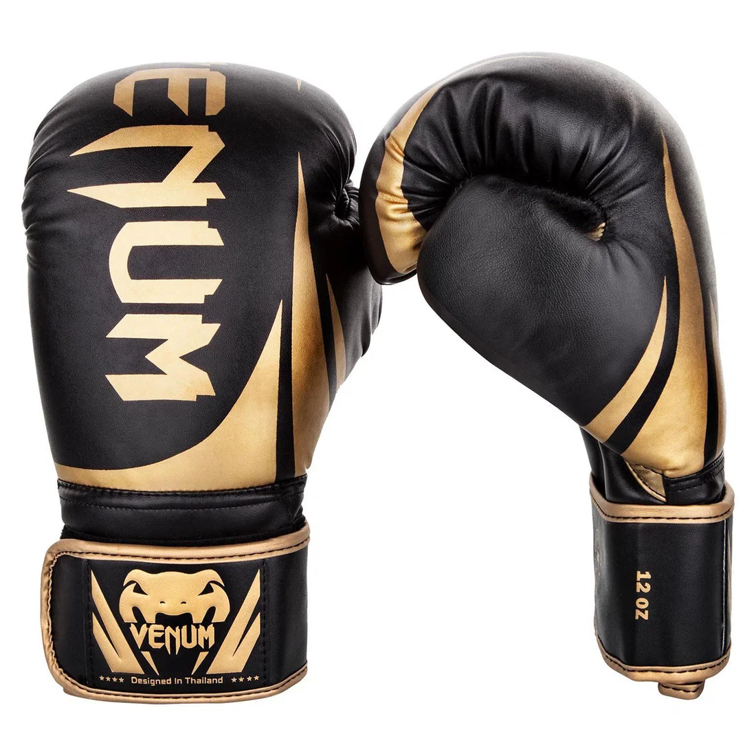 Venum Challenger 2.0 Boxing Gloves - Black-Gold - 10Oz
