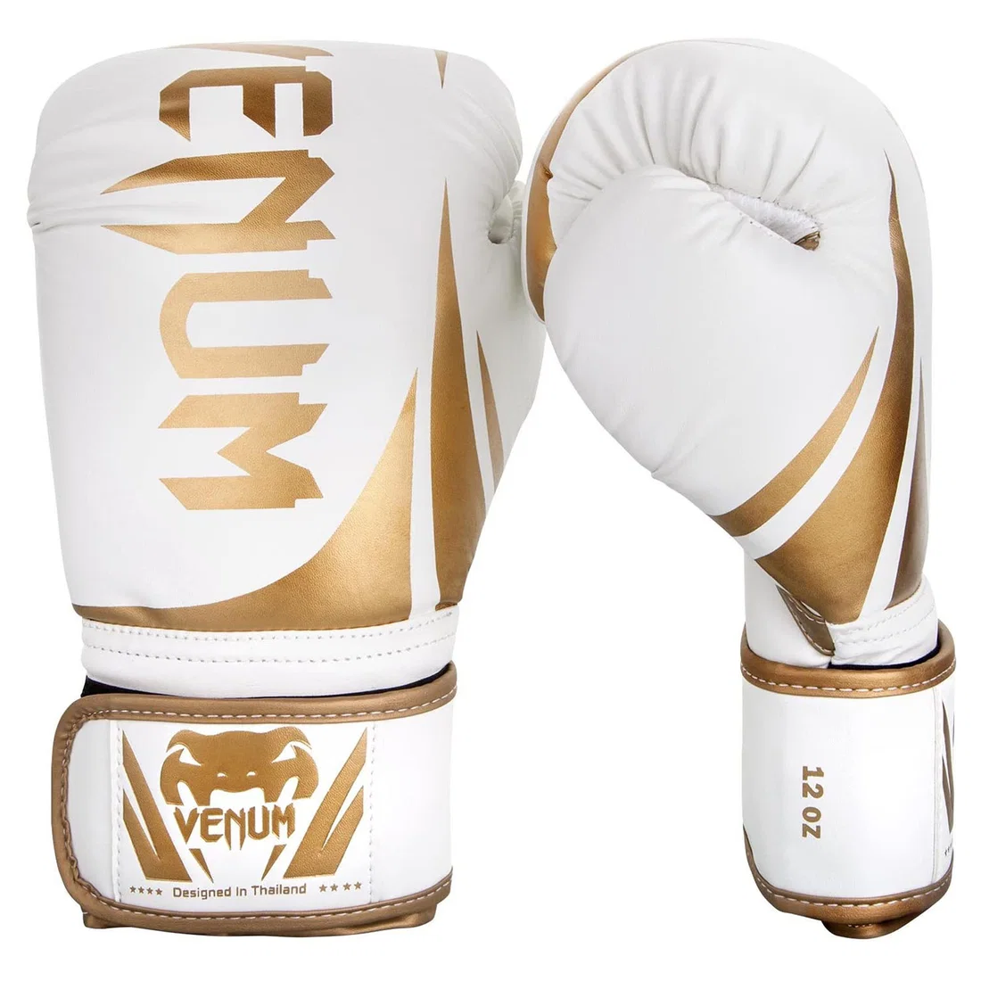 Venum Challenger 2.0 Boxing Gloves - White-Gold - 14Oz