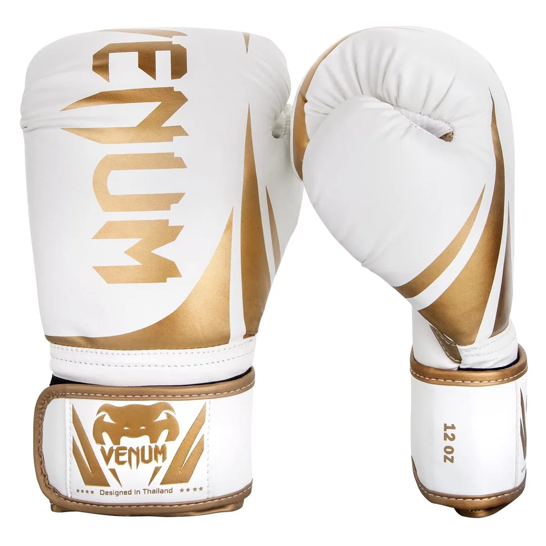 Venum Challenger 2.0 Boxing Gloves - White-Gold - 8Oz