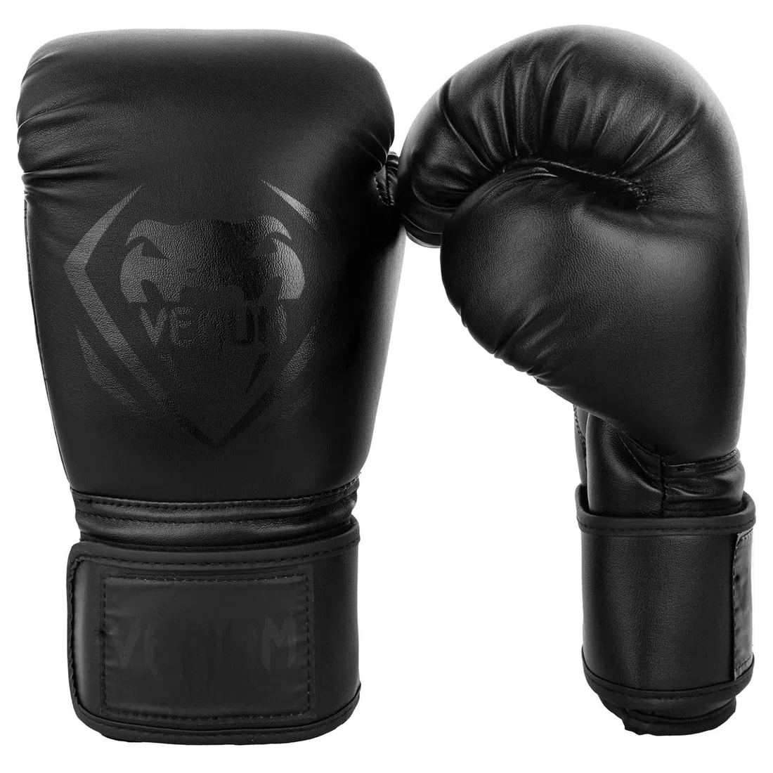 Venum Contender Boxing Gloves - Black-Black - 10Oz