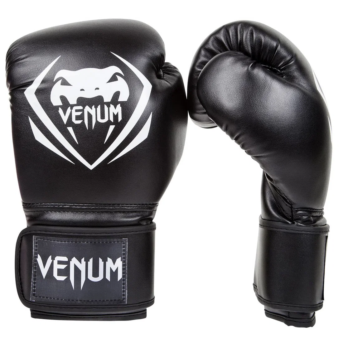 Venum Contender Boxing Gloves - Black - 12Oz