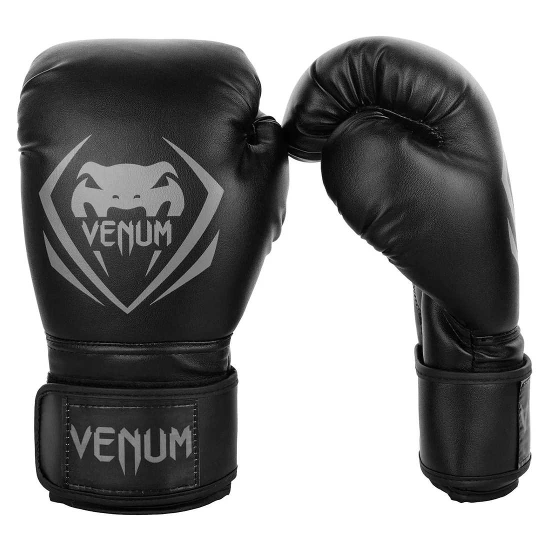 Venum Contender Boxing Gloves - Black - 14Oz