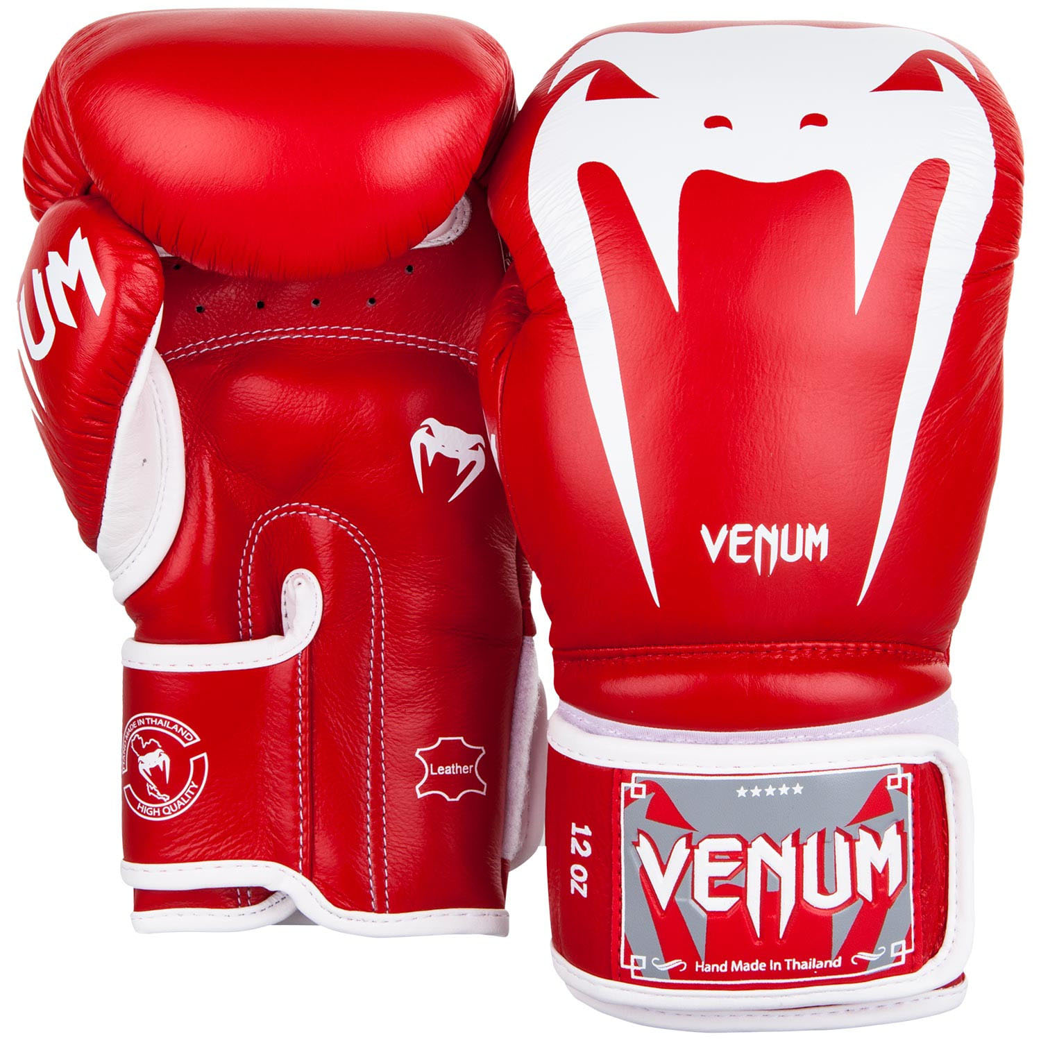 Venum Giant 3.0 Nappa Leather Boxing Gloves - Red - 8Oz