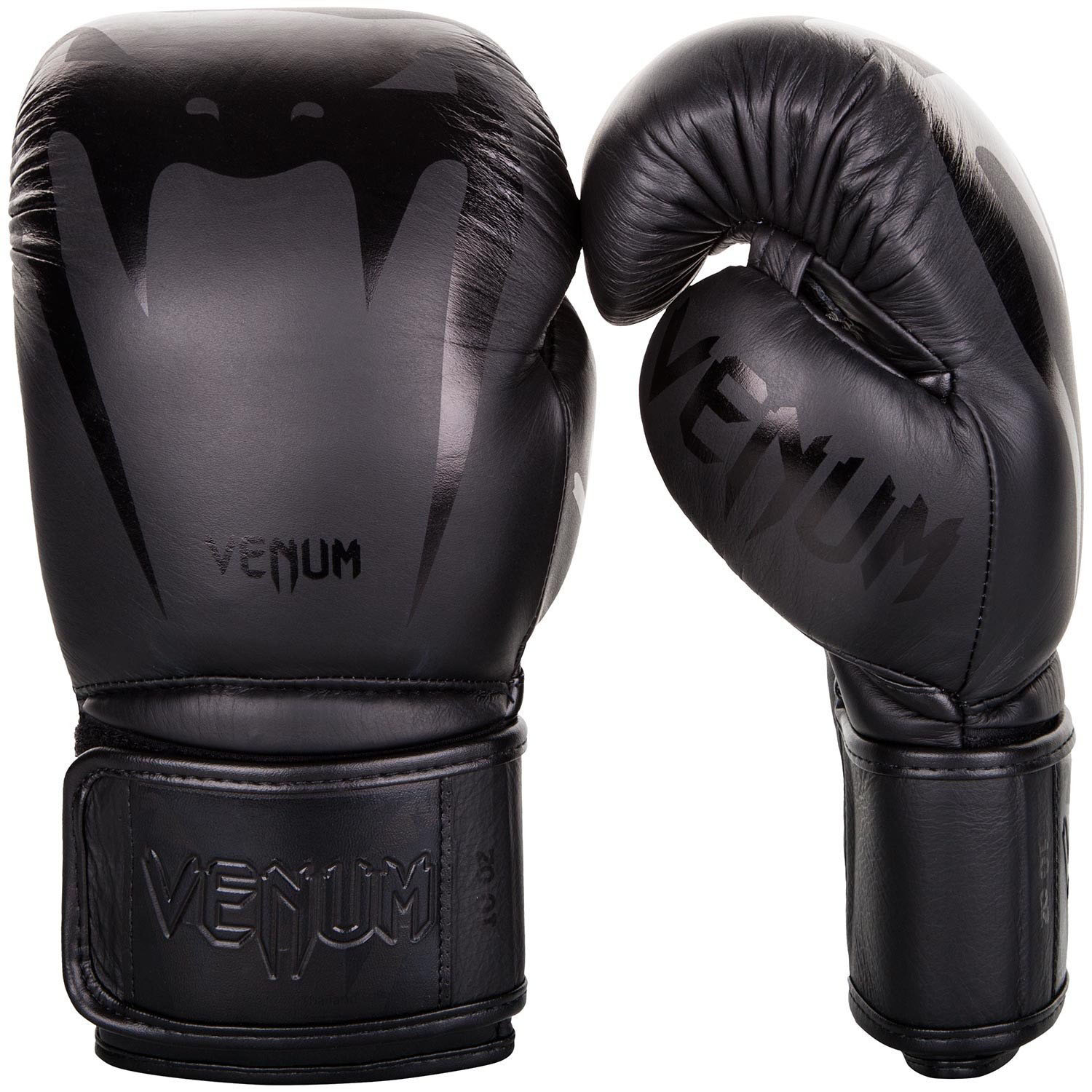 Venum Giant 3.0 Nappa Leather Boxing Gloves - Black - 16Oz