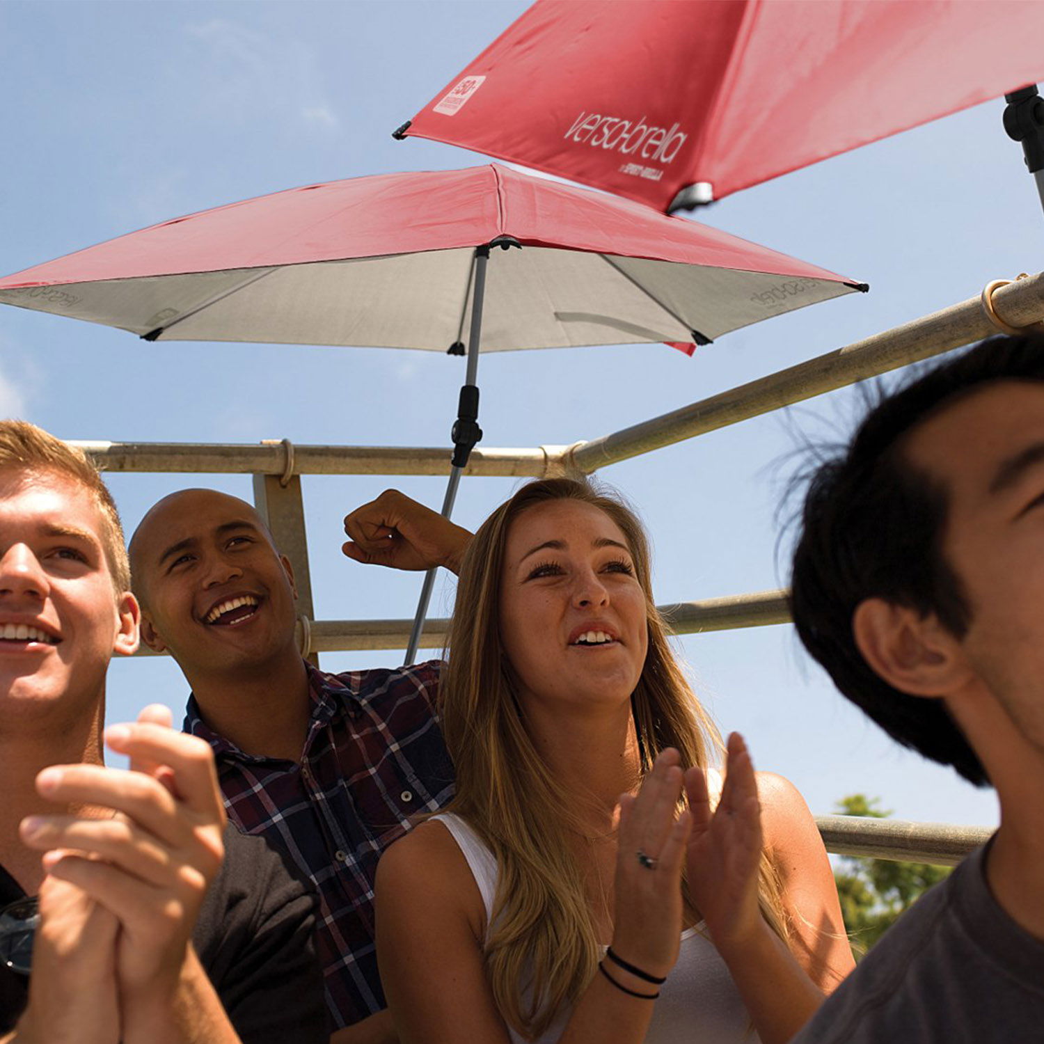 SKLZ Versa - Brella SPF 50+ Adjustable Umbrella with Universal Clamp - Midnight Blue