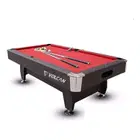 Volcan Wooden Billiard Table with all Accessories - 9Feet - Red