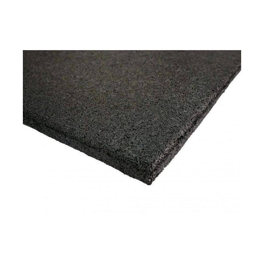 Force USA VersaFit Commercial 1m x 1m x 15mm Rubber Flooring tile - Black