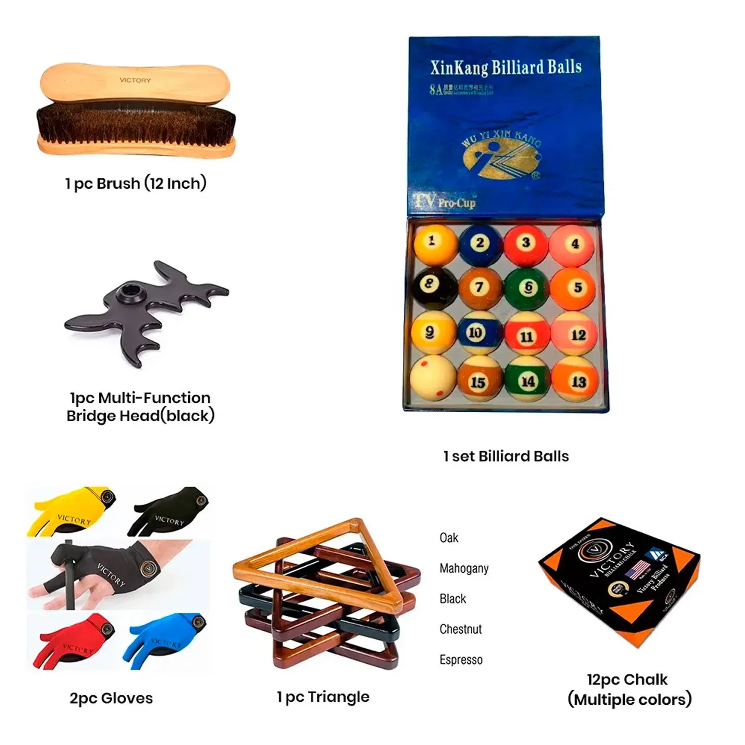 Victory Gold Crown 9ft Marble Top Pool Table With Ball Return System