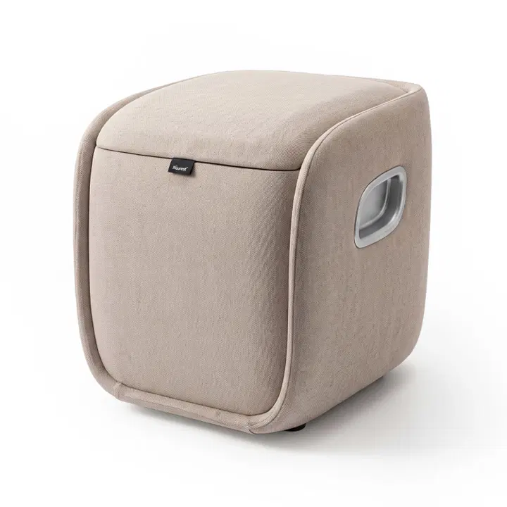Nourest VibeX Foot & Calf Massager with Heat & Wireless Back Massager - Beige