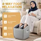 نوريست VibeX Foot & Calf Massager with Heat & Wireless Back Massager - Grey