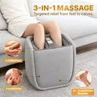 نوريست VibeX Foot & Calf Massager with Heat & Wireless Back Massager - Grey
