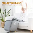 نوريست VibeX Foot & Calf Massager with Heat & Wireless Back Massager - Grey