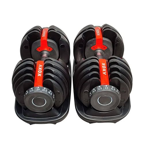 Axox Adjustable Dumbbell with Stand | 24 Kg Pair