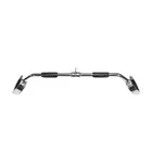Axox Revolving 38 Inch Solid Lat Bar With TPR Grips