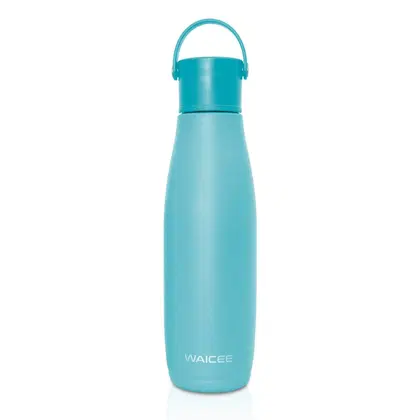 WAICEE The Veronica Water Bottle - Stainless Steel & Vacuum Insulated - - Blue - 480ml