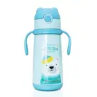 وايسي زجاجة مياه للأطفال من هابي ليتل بير مع شفاطة - Pink - 400 ml
