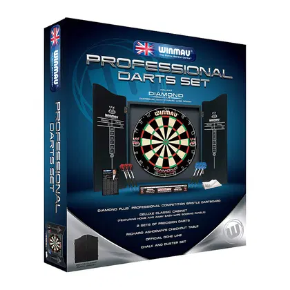 Winmau 5003 Professional Complete Dart Set With Diamond Dartboard