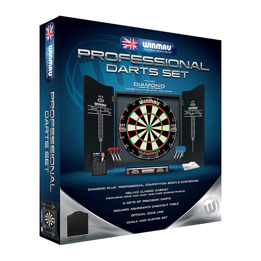 Winmau 5003 Professional Complete Dart Set With Diamond Dartboard