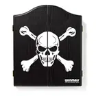 Winmau Skull And Bones Design - Black Dartboard Cabinet