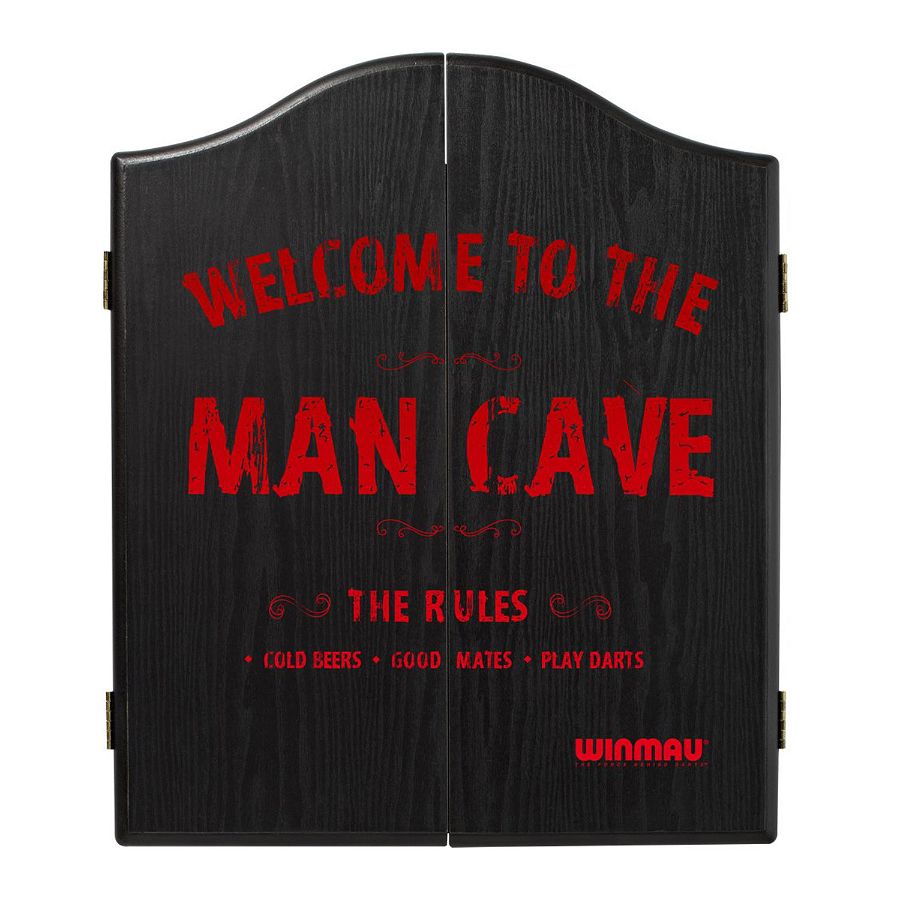 Winmau Man Cave Dartboard Cabinet - To Fit All Bristle Dartboards