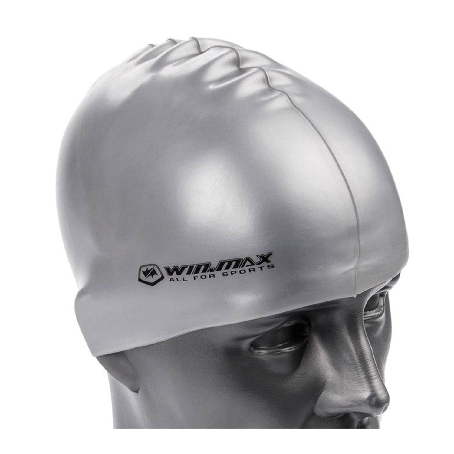وينماكس قبعة السباحة الصلبة للبالغين - Grey