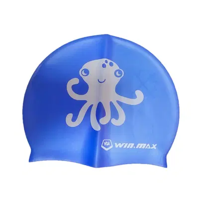 Win.Max Waterproof Junior Swimming cap - Blue