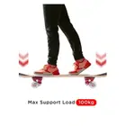 Win.Max Skateboard, Beginners and Adults, 9 Ply Double Deck, 50 x 36 mm PU Wheel - Maze Blue