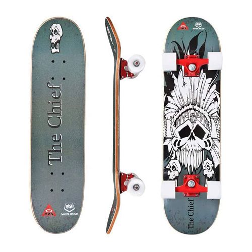 Winmax Skateboard for Beginners and Adults with 9 Ply Maple Deck, 60 x 45 mm PU Wheel