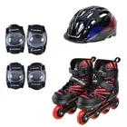 Win.Max Kinetik Inline Skate Combo Set - Red - Medium (33-37)
