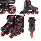Win.Max Kinetik Inline Skate Combo Set - Red - Small (28-32)