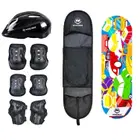 Win.Max Kids Skateboard Combo Set Blue, Deck, Helmet, Protector