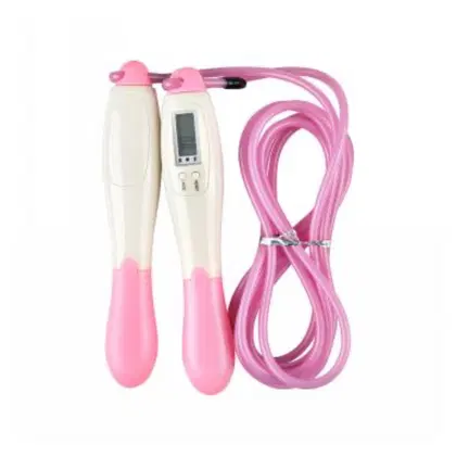 Win.Max Saebo Two Key Electronic Count Jump Rope - Pink