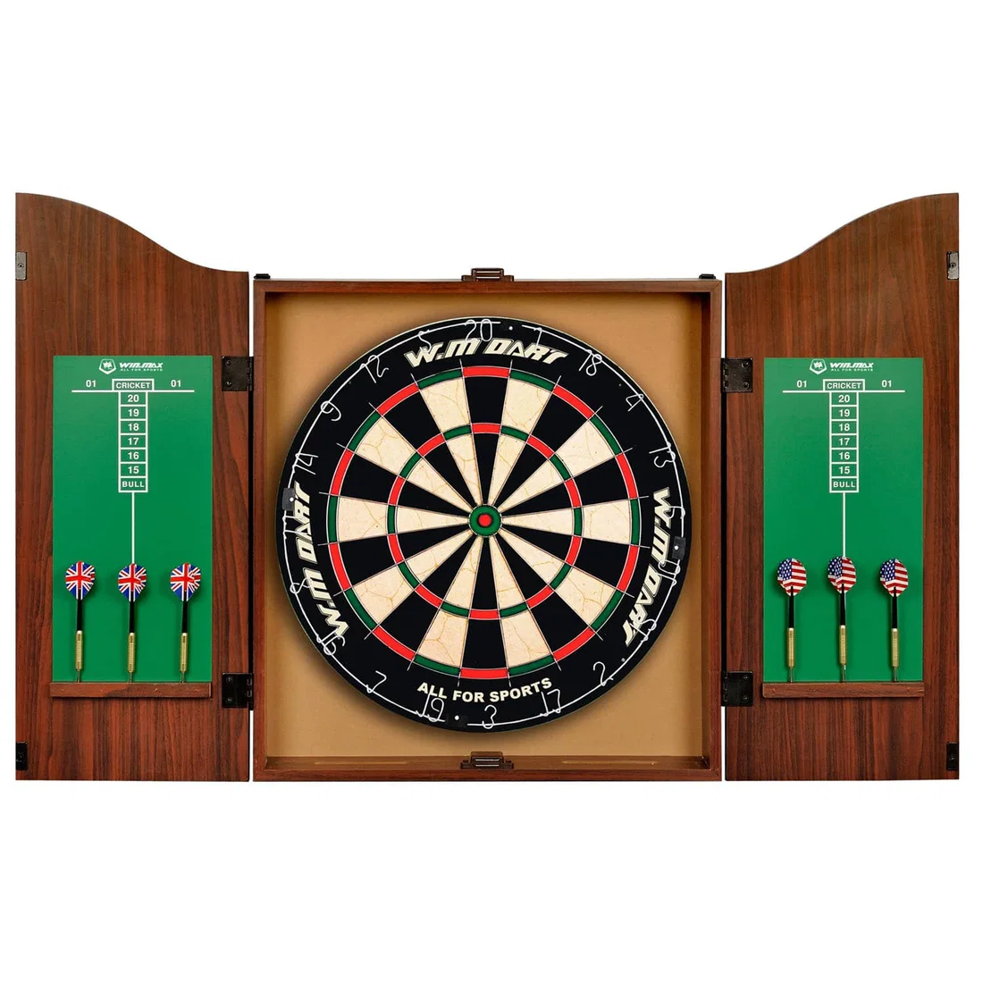 Win.Max Cabinet Dartboard Set - Kinds Head