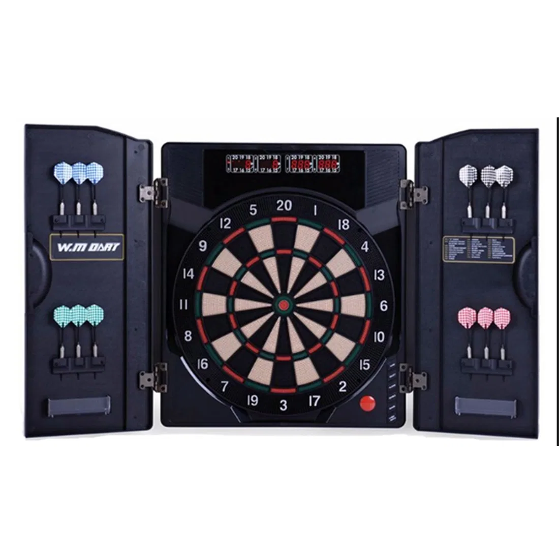 Win.Max 1-8 Players Electronic Dart Board With Cabinet