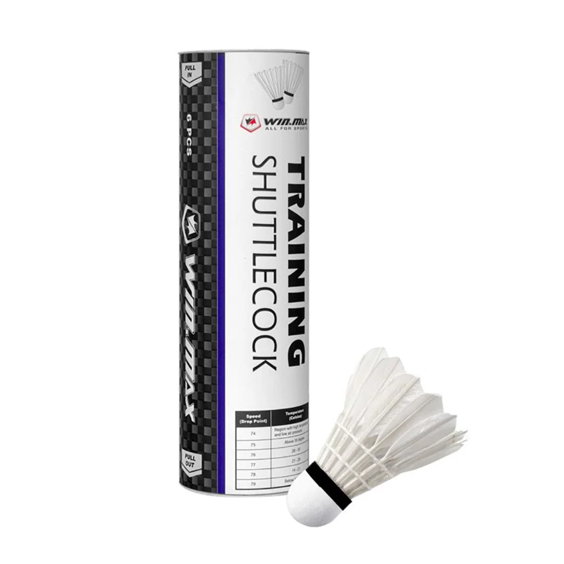 Win.Max 6 - Piece Training Shuttlecock Set