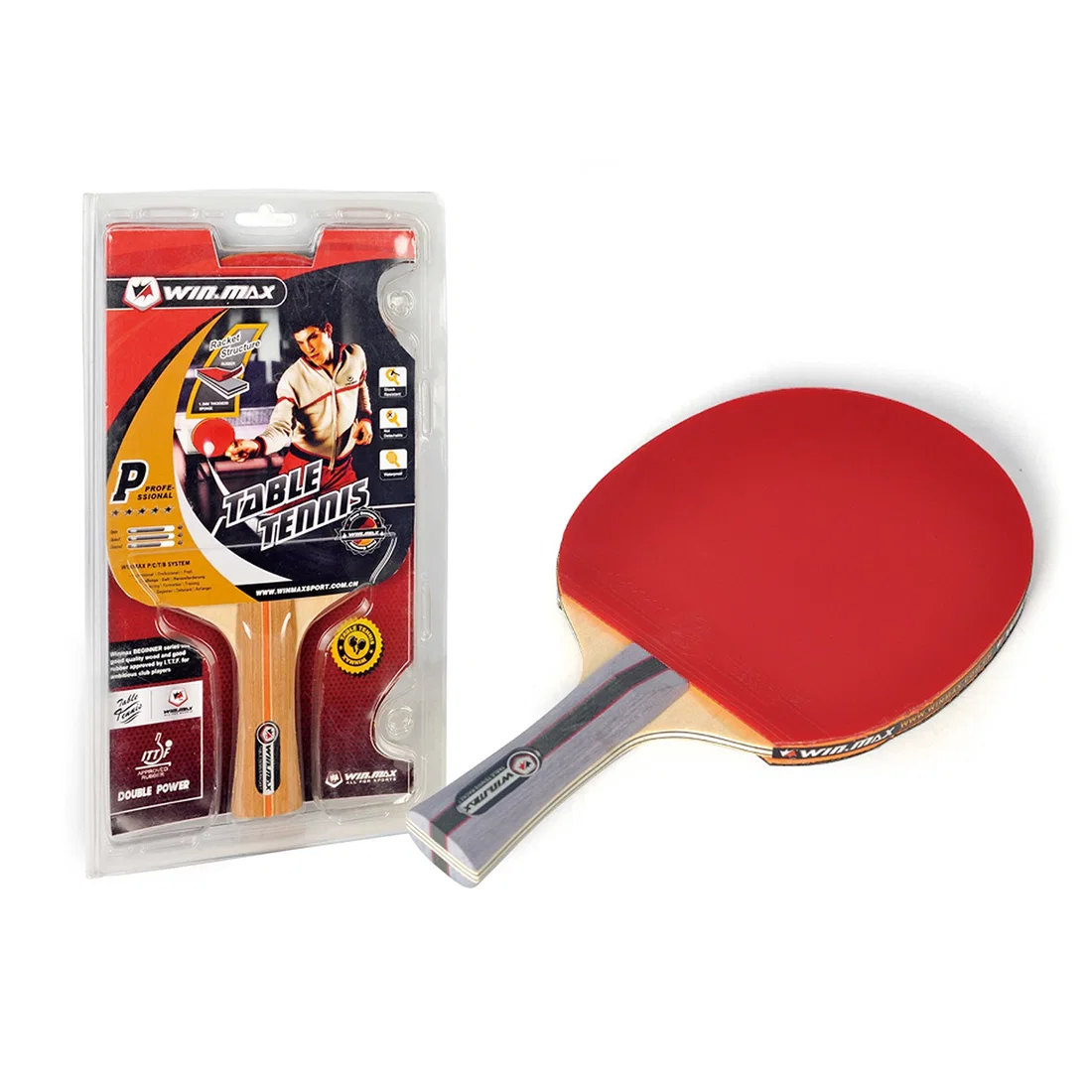 Win.Max 6 Stars Single Table Tennis Racket