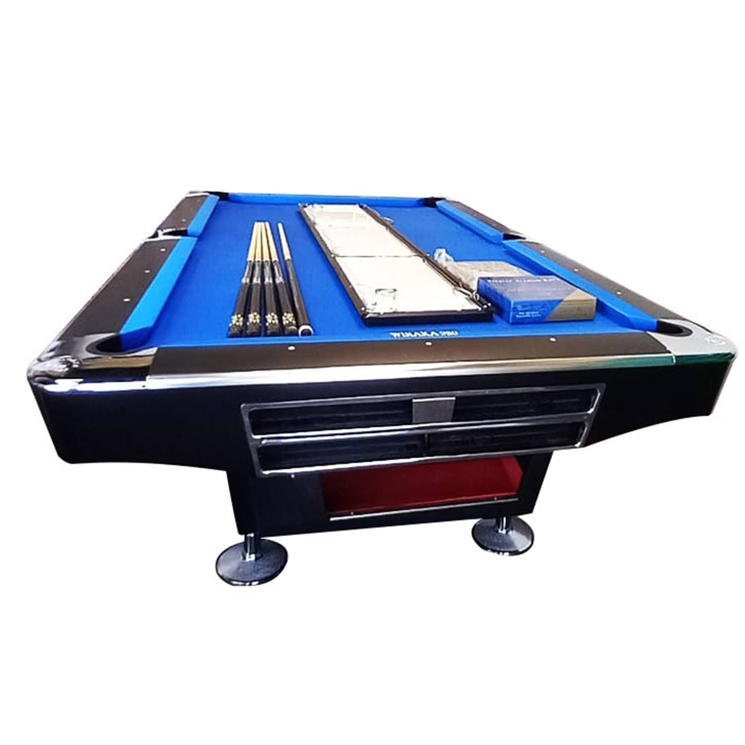 Wiraka 8FT Queen Pool Table - Black