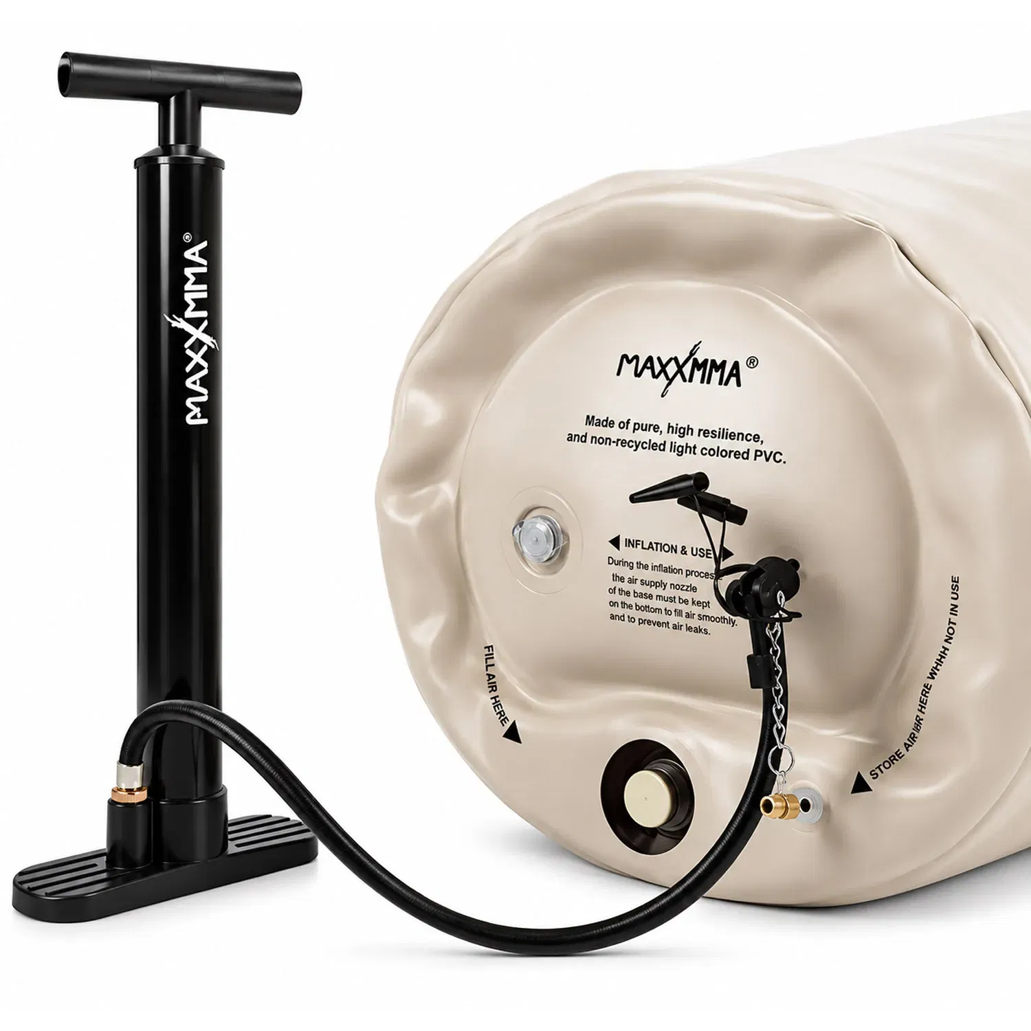 MaxxMMA 3ft Patented Water/Air Boxing Bag Shell - Brown