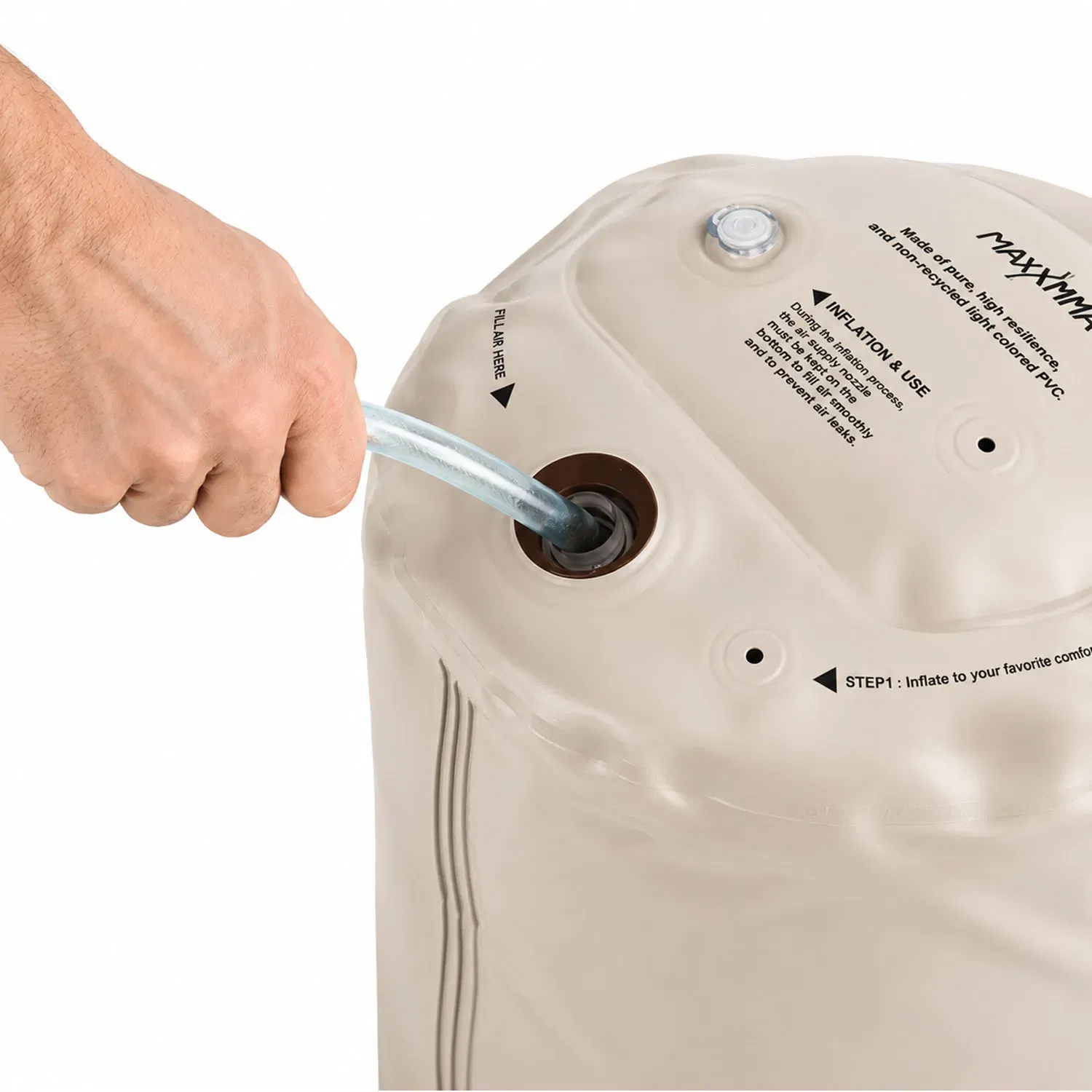 MaxxMMA 3ft Patented Water/Air Boxing Bag Shell - Brown