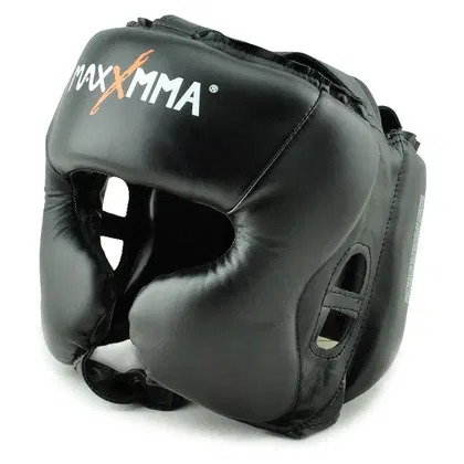 MaxxMMA Head Gear - Black - Large