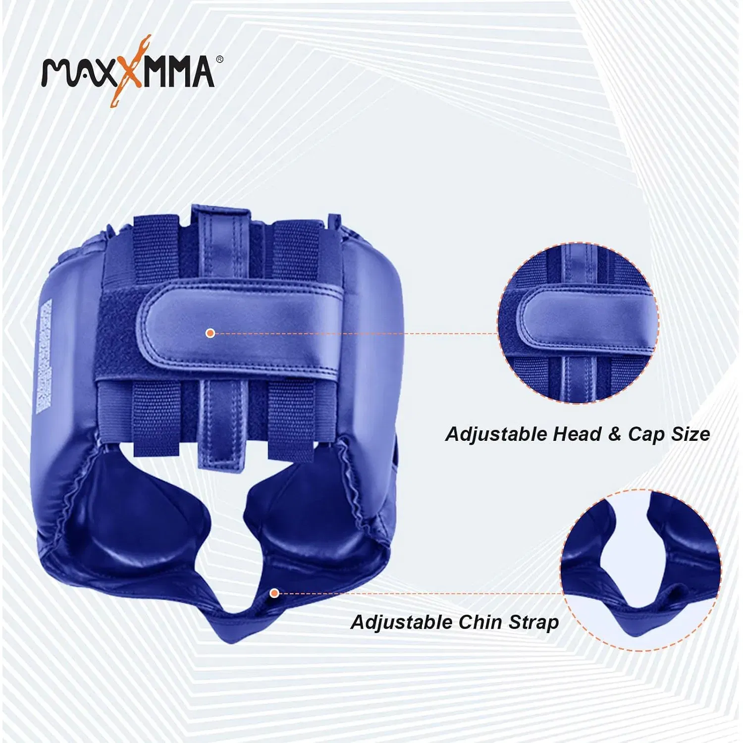 MaxxMMA Head Gear - Blue - Large