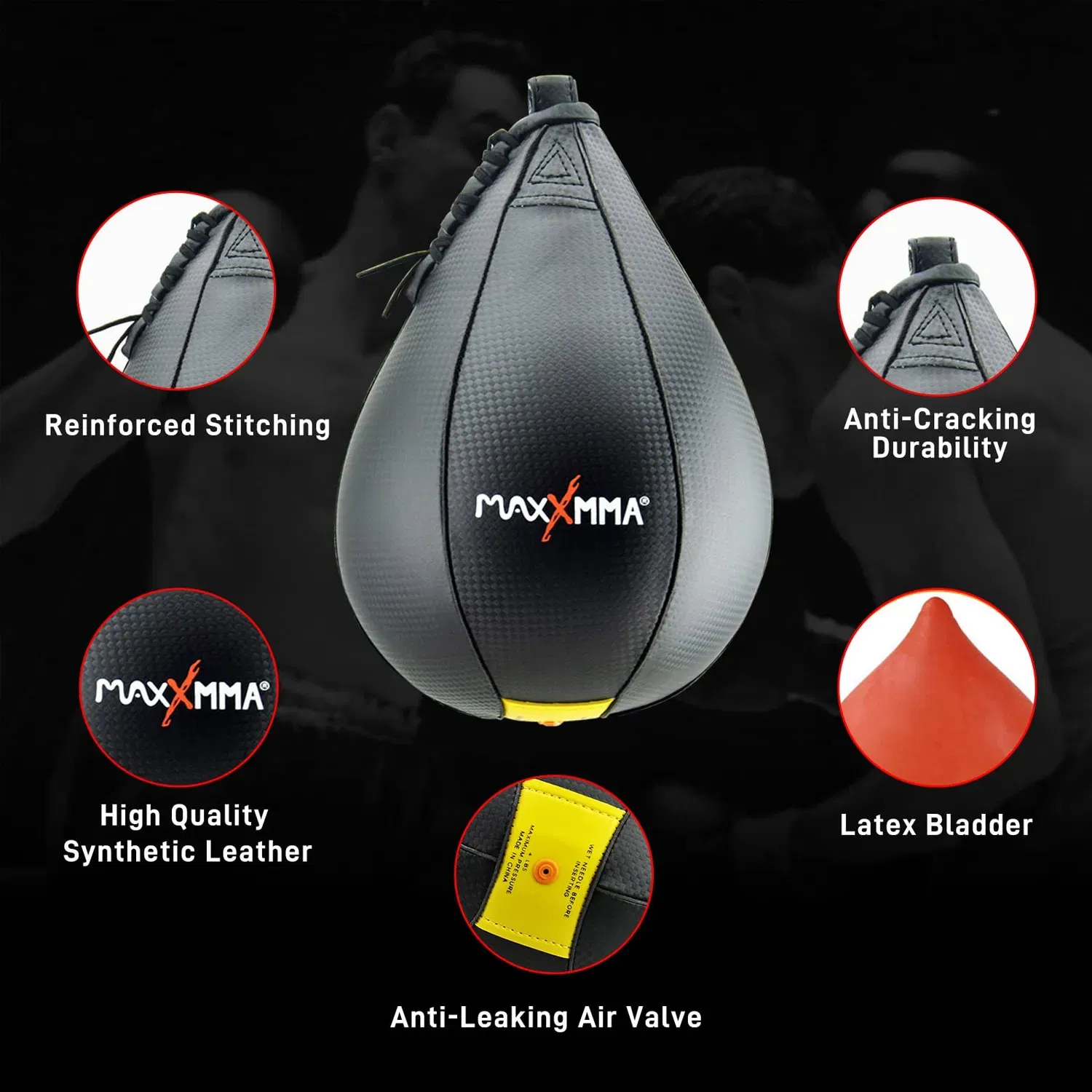 MaxxMMA Speed Ball Black