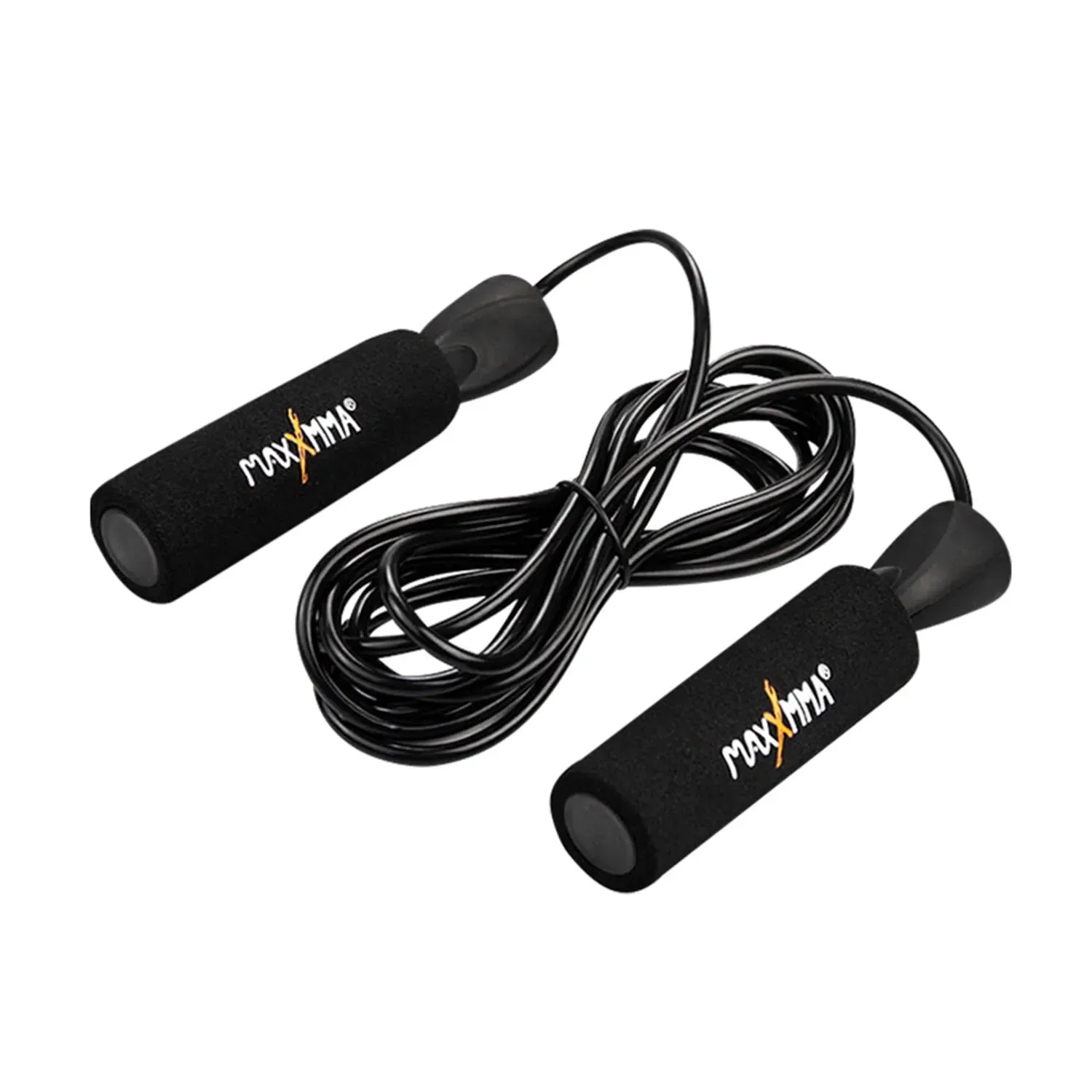 MaxxMMA Weighted Jump Rope Black