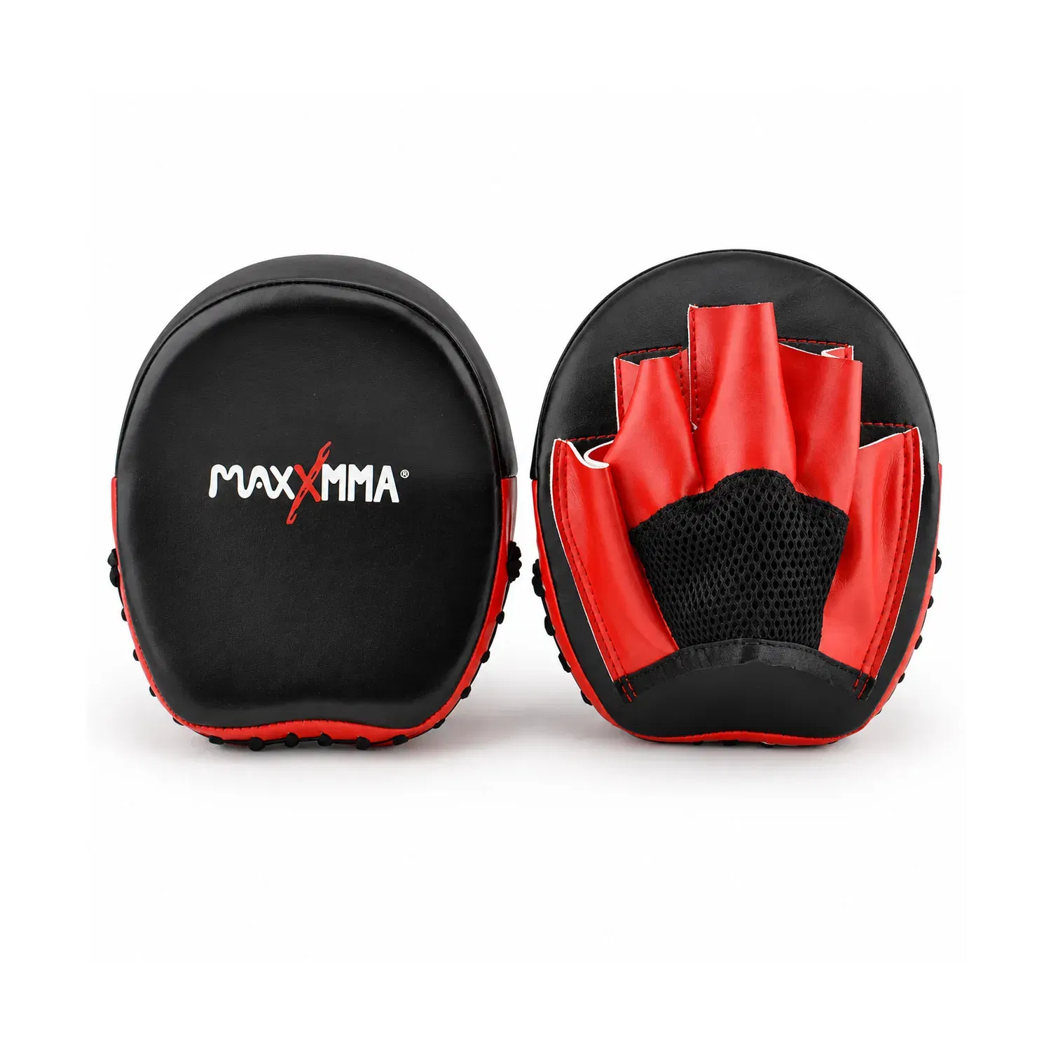MaxxMMA Micro Punch Mitts - Black/Red