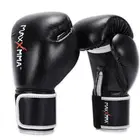 MaxxMMA Pro-Style Boxing Training Gloves - Black - 12oz
