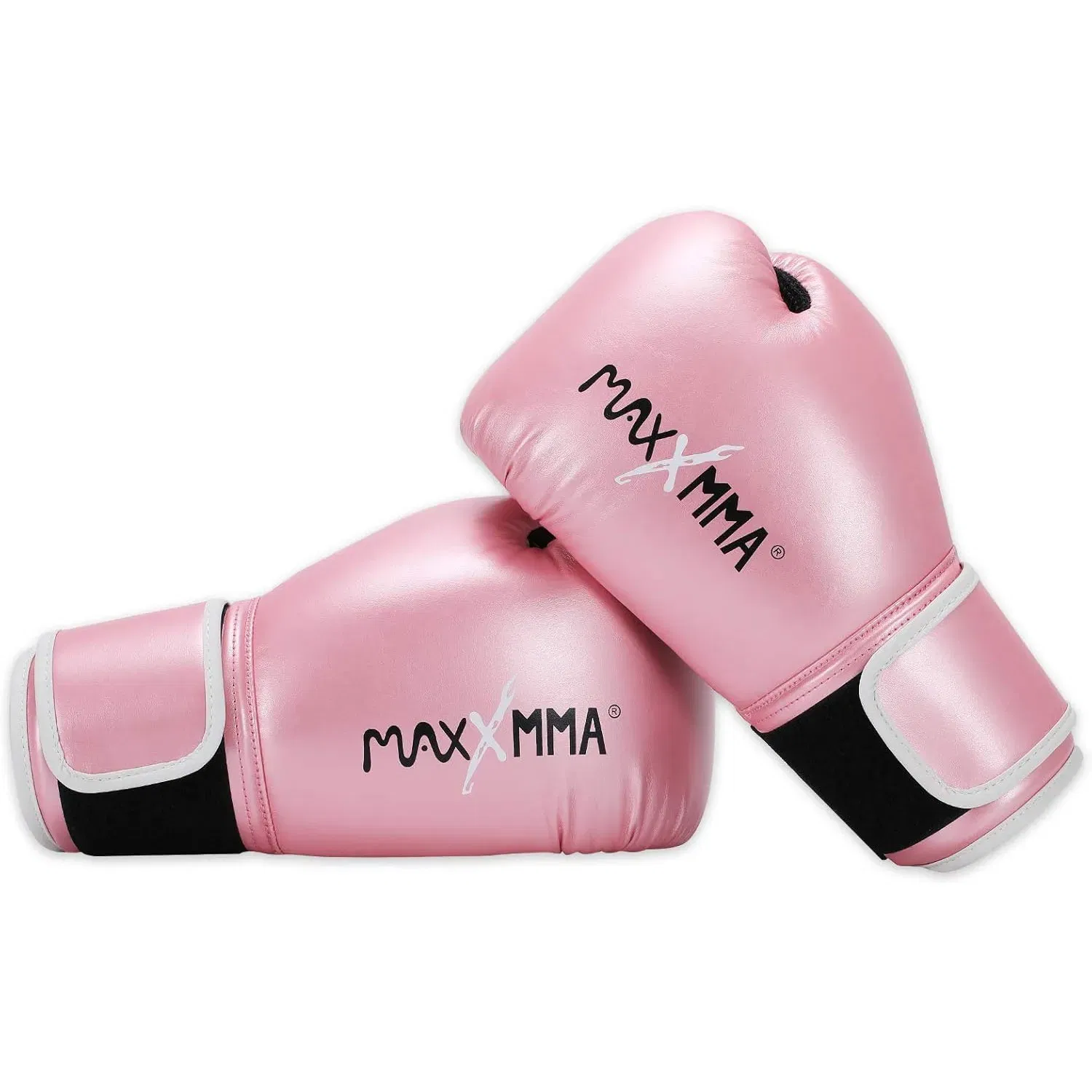 MaxxMMA Pro-Style Boxing Training Gloves - Pink - 8oz