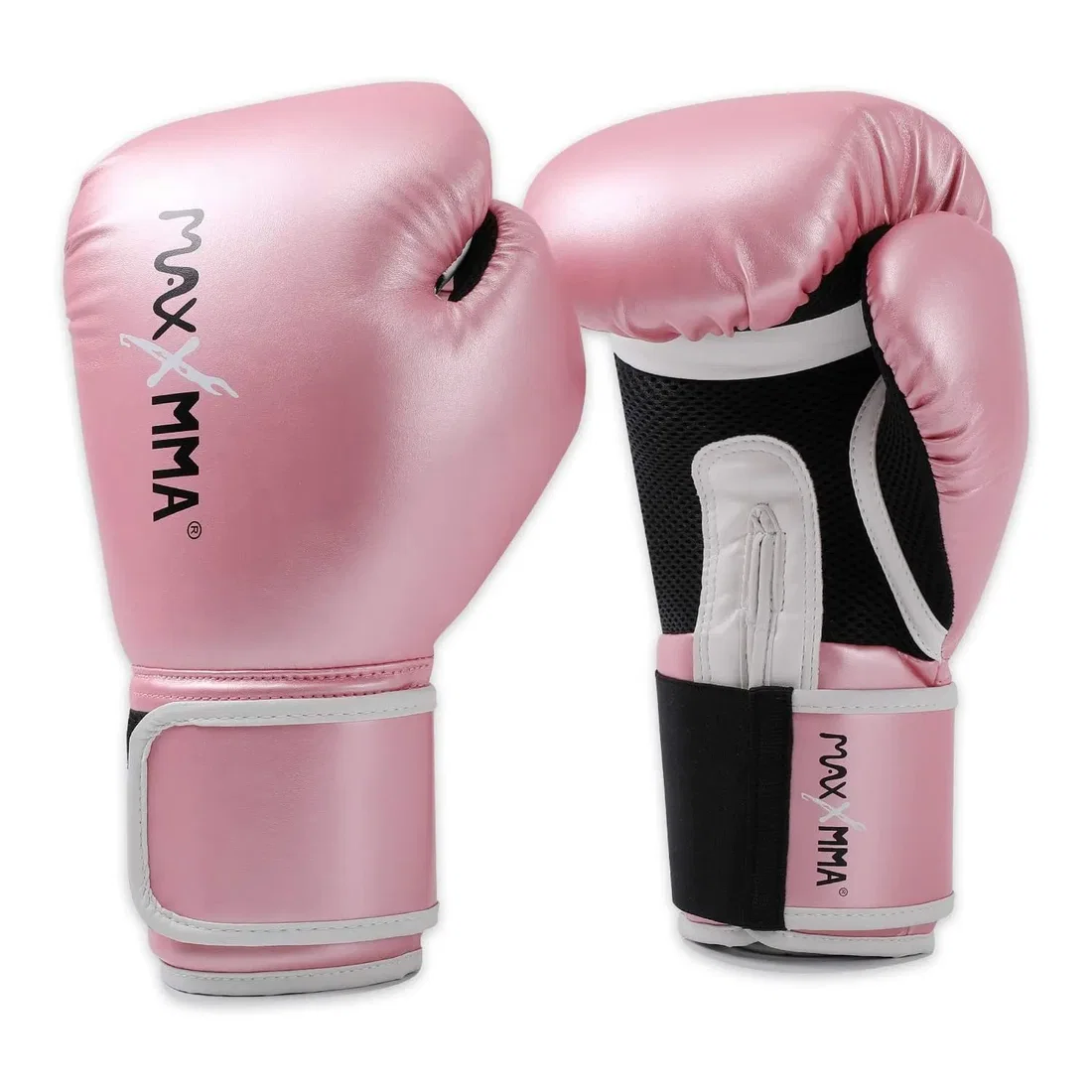 MaxxMMA قفازات تدريب ملاكمة بتصميم احترافي - Pink - 8oz